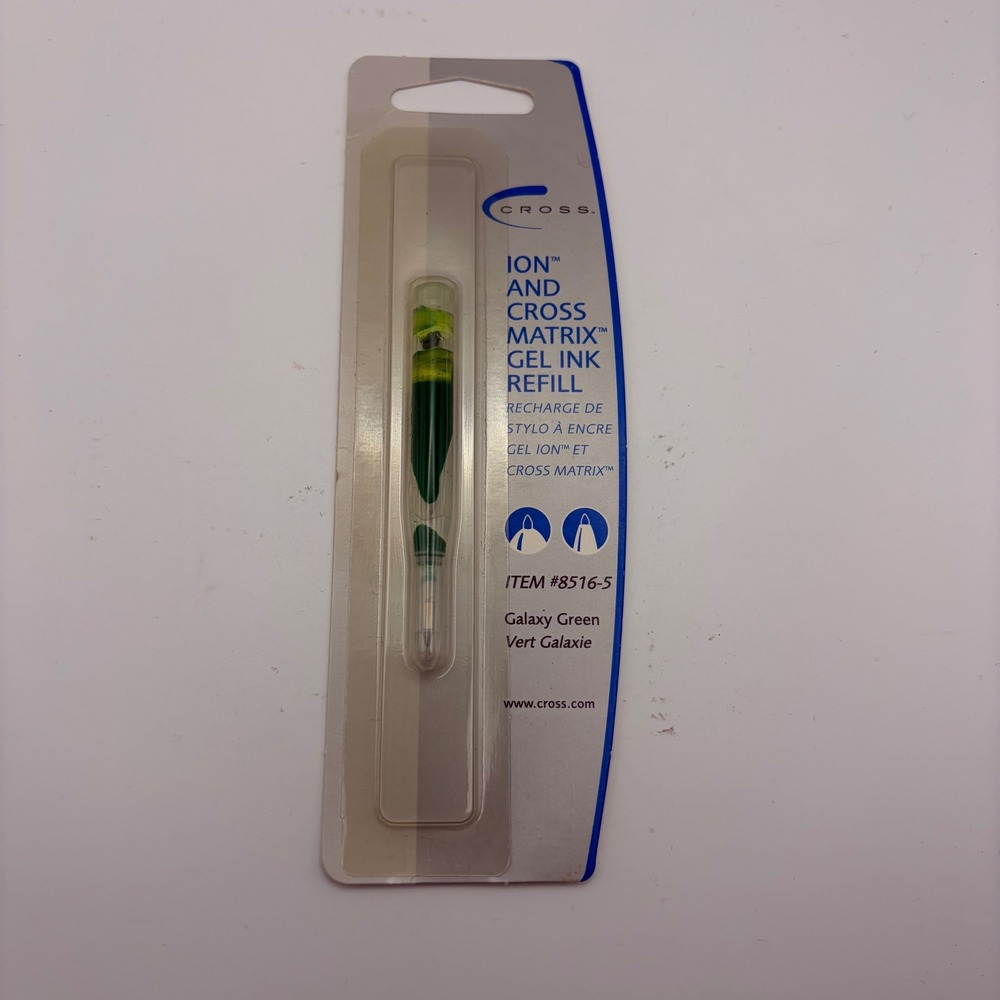 Cross Gel Ink Refill 8516-5 Galaxy Green Ion‎ Matrix NOS Sealed